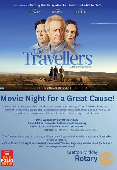Rotary Fundraiser Screening of THE TRAVELLERS